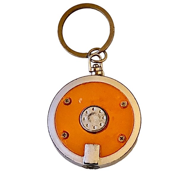 Apple Computer Logo Keychain & Mini LED Flashlight used - Picture 6 of 10